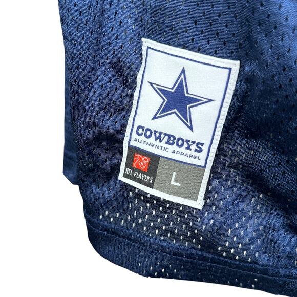 NFL Dallas Cowboys Dak Prescott #4 Jersey Men's Large Blue Mesh V-Neck Pullover - Picture 5 of 10